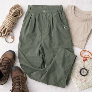 RailRiders USA Nylon Hiking Pants Womens M Olive Lightweight Outdoor Travel
